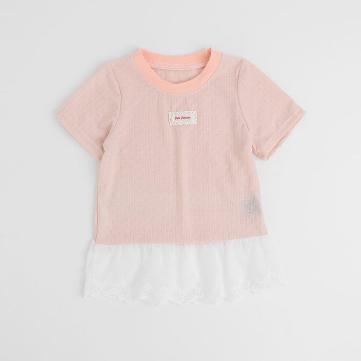 カットワークレースフリルドッキングTシャツ | URBAN CHERRY | 詳細画像5 