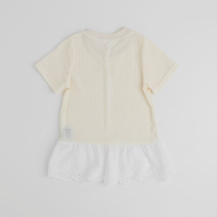 カットワークレースフリルドッキングTシャツ | URBAN CHERRY | 詳細画像6 