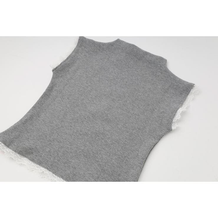 ワンポイントリボンデザインレースフレンチスリーブトップス | URBAN CHERRY | 詳細画像25 
