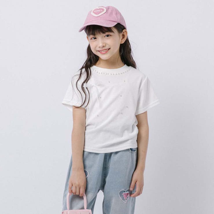サイドギャザークロップドパールTシャツ | URBAN CHERRY | 詳細画像3 