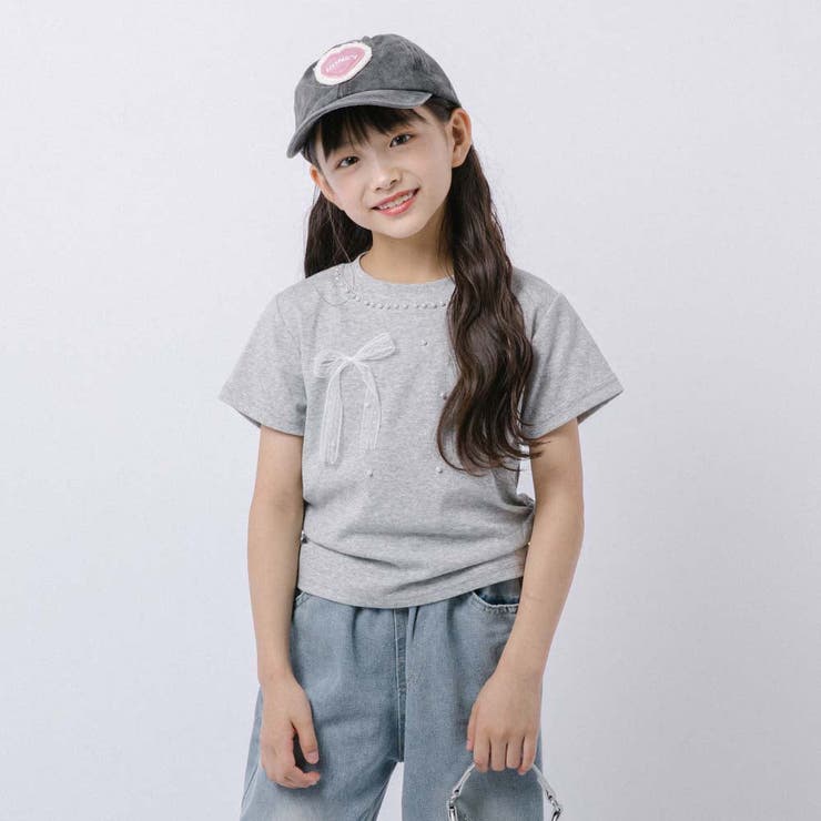 サイドギャザークロップドパールTシャツ | URBAN CHERRY | 詳細画像9 