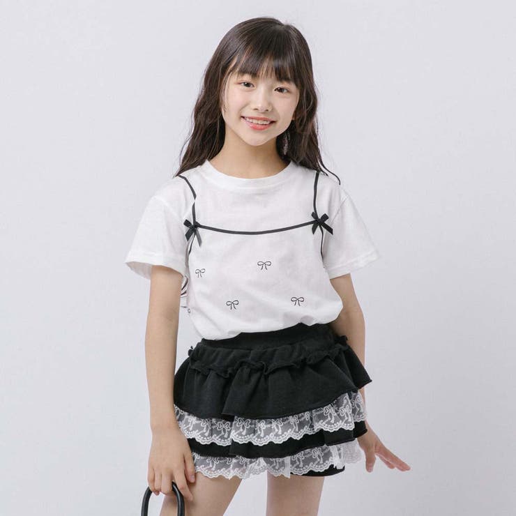 リボンキャミドッキングTシャツ | URBAN CHERRY | 詳細画像19 