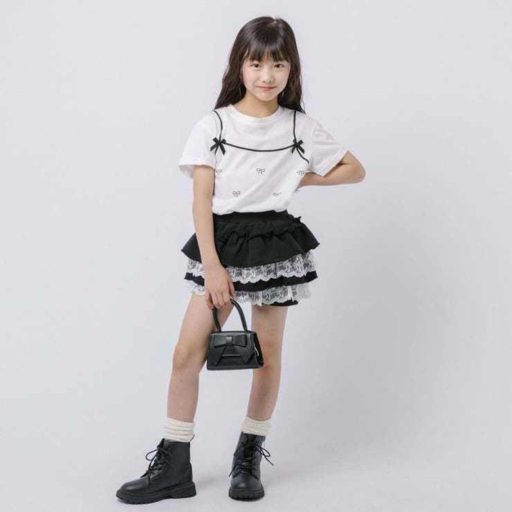 リボンキャミドッキングTシャツ | URBAN CHERRY | 詳細画像3 