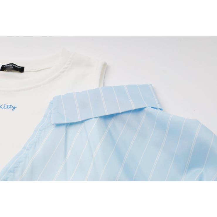 ストライプシャツドッキングオープンショルダートップス | URBAN CHERRY | 詳細画像18 
