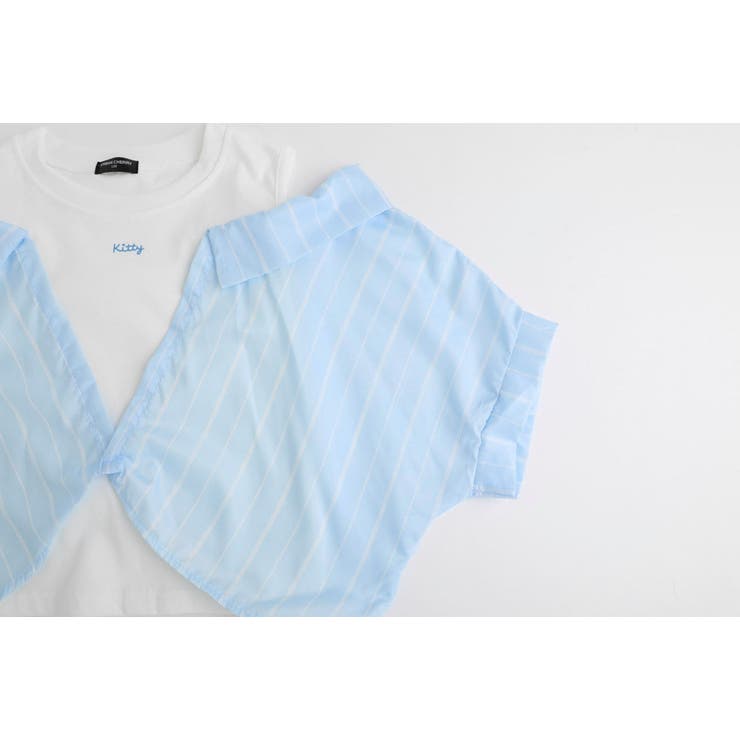 ストライプシャツドッキングオープンショルダートップス | URBAN CHERRY | 詳細画像19 