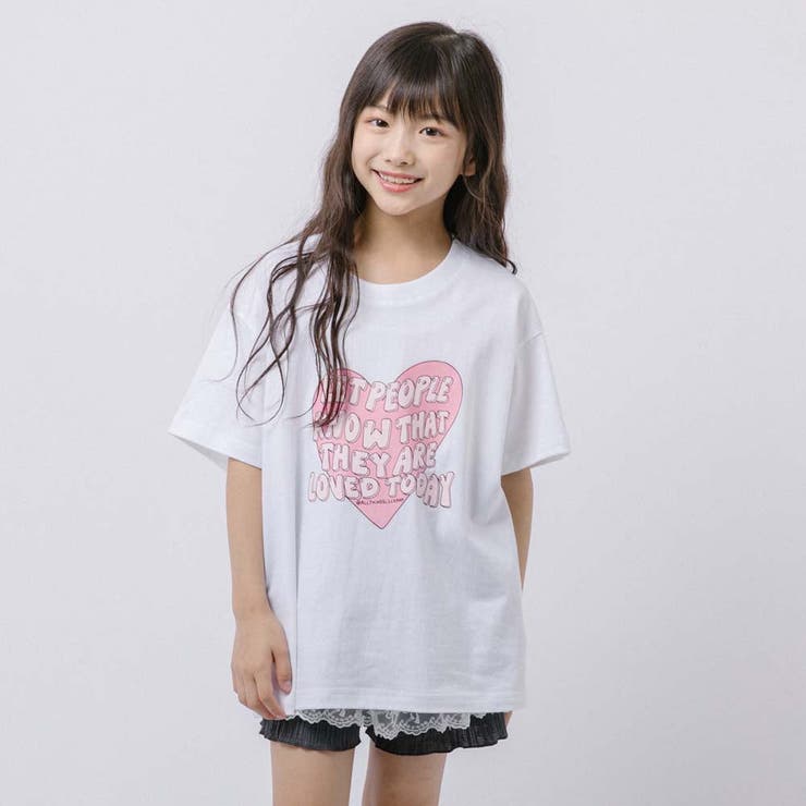 ハートテキストロゴプリントTシャツ | URBAN CHERRY | 詳細画像14 