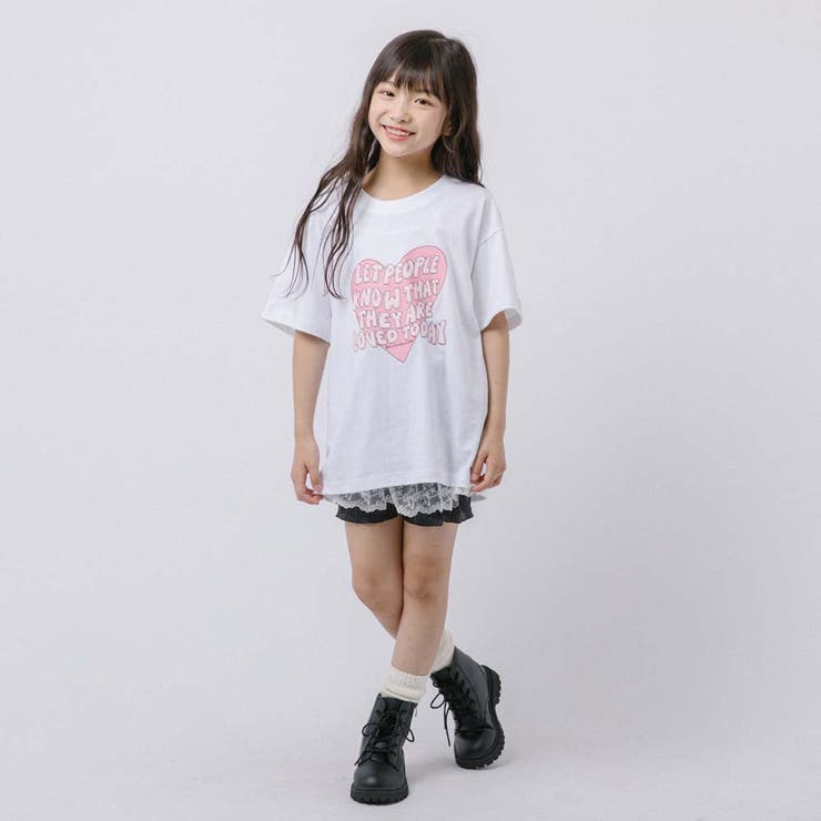 ハートテキストロゴプリントTシャツ | URBAN CHERRY | 詳細画像15 