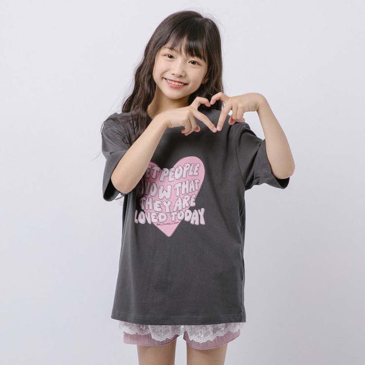 ハートテキストロゴプリントTシャツ | URBAN CHERRY | 詳細画像17 