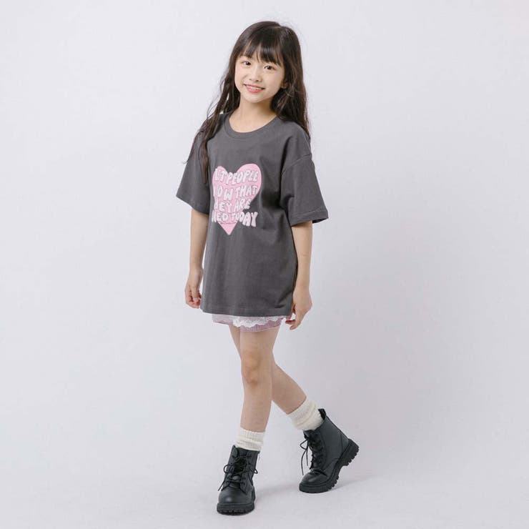 ハートテキストロゴプリントTシャツ | URBAN CHERRY | 詳細画像18 