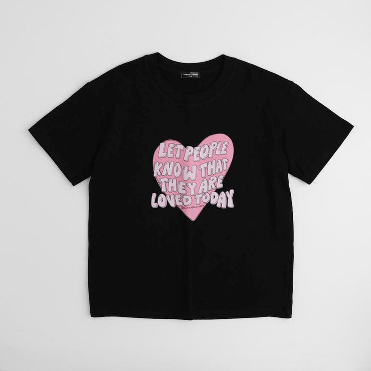 ハートテキストロゴプリントTシャツ | URBAN CHERRY | 詳細画像2 