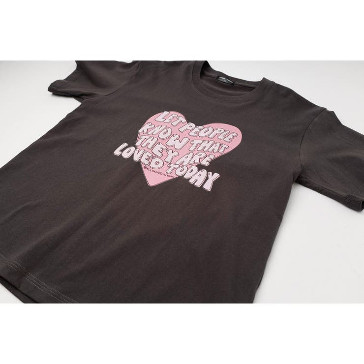ハートテキストロゴプリントTシャツ | URBAN CHERRY | 詳細画像21 