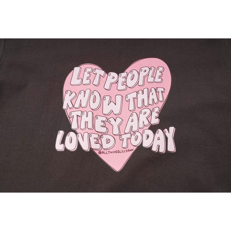 ハートテキストロゴプリントTシャツ | URBAN CHERRY | 詳細画像24 