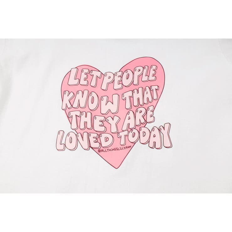 ハートテキストロゴプリントTシャツ | URBAN CHERRY | 詳細画像25 