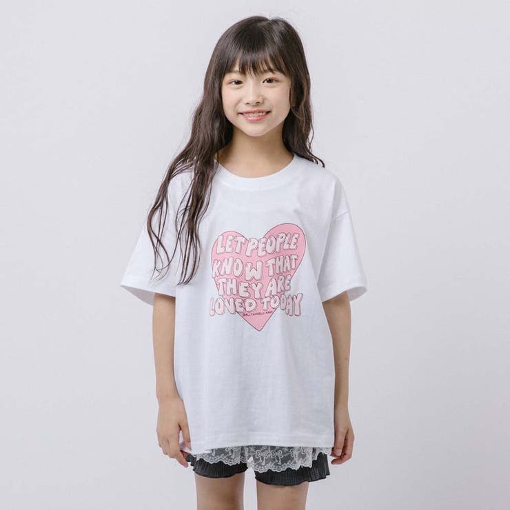 ハートテキストロゴプリントTシャツ | URBAN CHERRY | 詳細画像3 