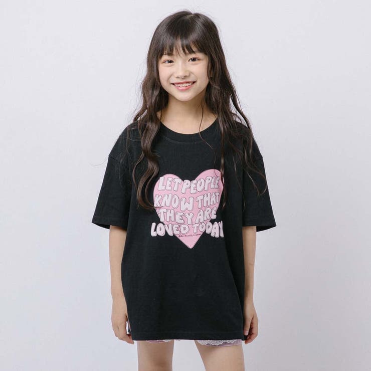 ハートテキストロゴプリントTシャツ | URBAN CHERRY | 詳細画像4 