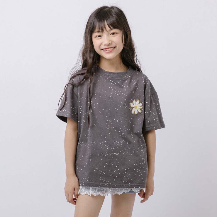 フラワープリントオーバーサイズTシャツ | URBAN CHERRY | 詳細画像1 