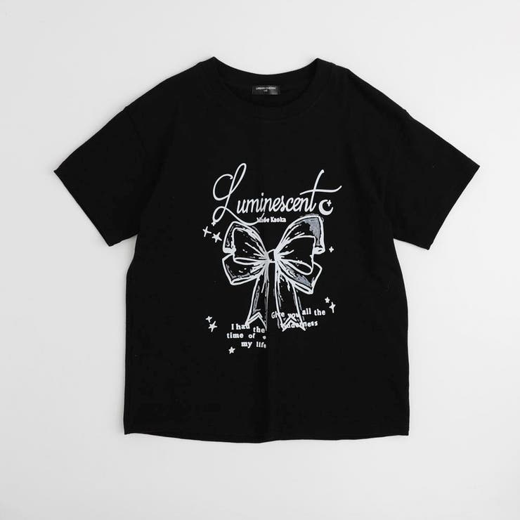 リボンロゴプリントオーバーサイズTシャツ | URBAN CHERRY | 詳細画像2 