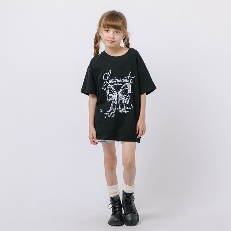 リボンロゴプリントオーバーサイズTシャツ | URBAN CHERRY | 詳細画像8 