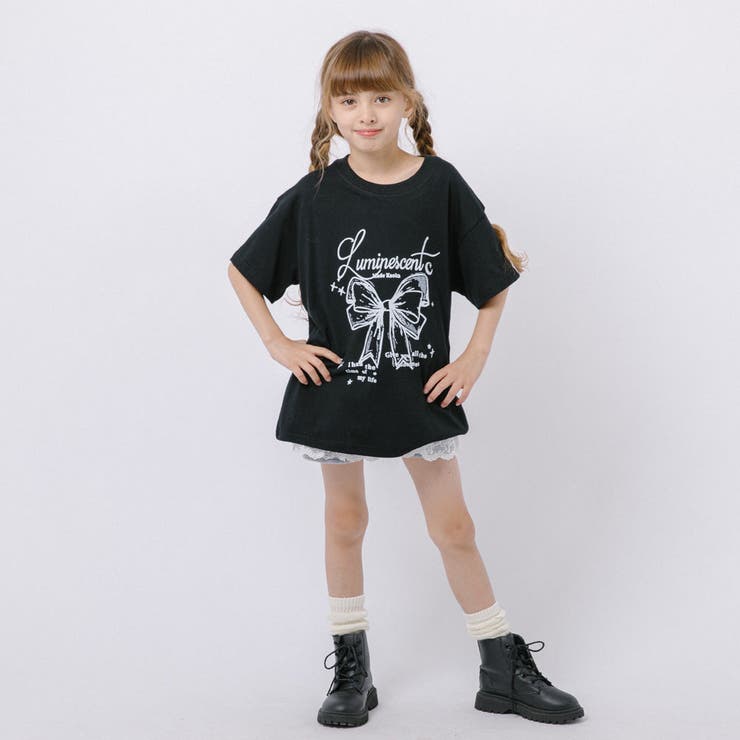 リボンロゴプリントオーバーサイズTシャツ | URBAN CHERRY | 詳細画像9 