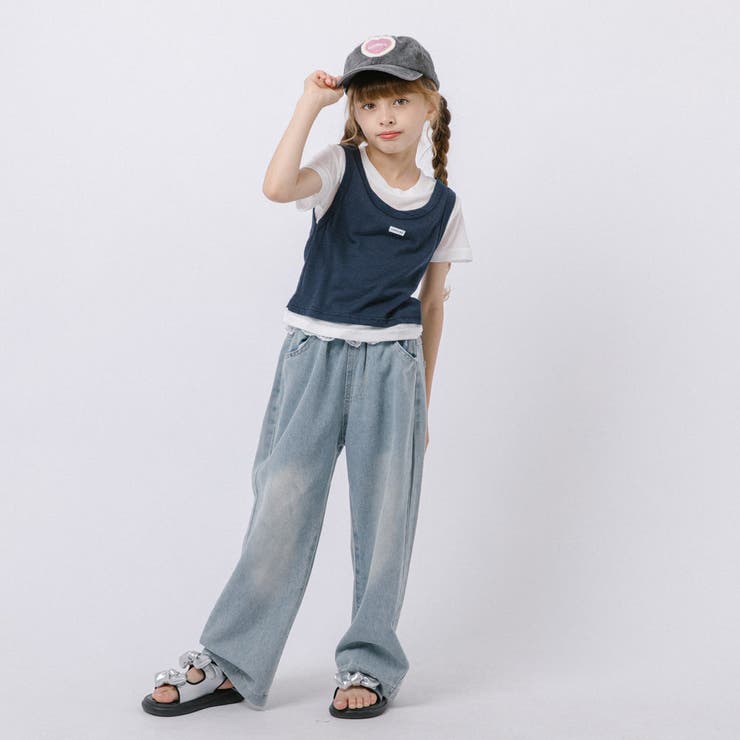レイヤードライクフロントタグデザインドッキングトップス | URBAN CHERRY | 詳細画像10 