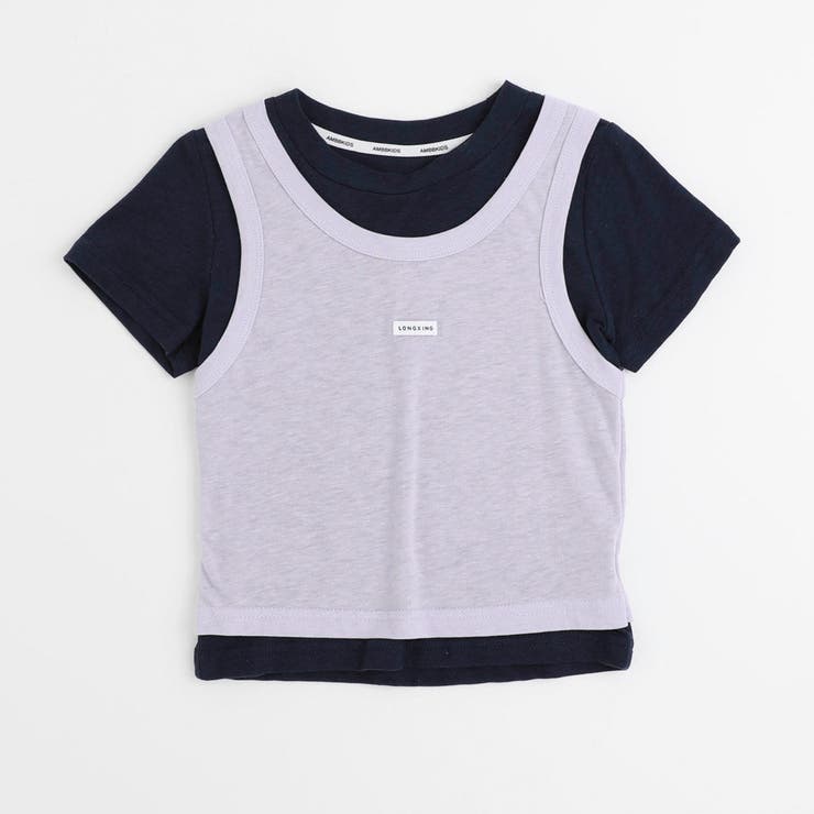 レイヤードライクフロントタグデザインドッキングトップス | URBAN CHERRY | 詳細画像5 