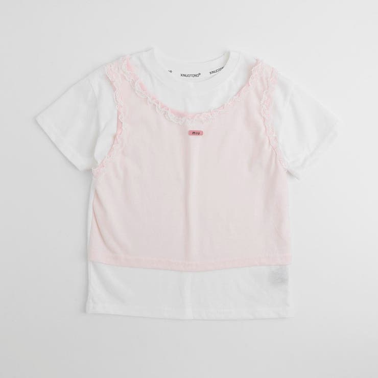 フリルタンクトップドッキングレイヤードライクトップス | URBAN CHERRY | 詳細画像4 
