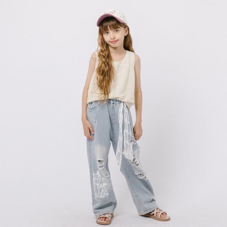 ネックスカラップデザインサマーニットノースリーブトップス | URBAN CHERRY | 詳細画像10 
