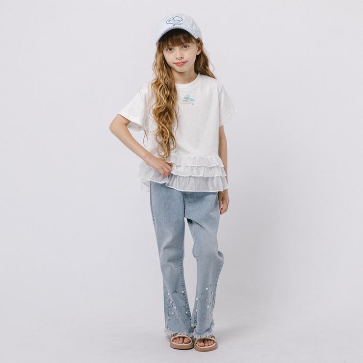ワンポイントデザインシアーティアードフリルドッキングトップス | URBAN CHERRY | 詳細画像11 