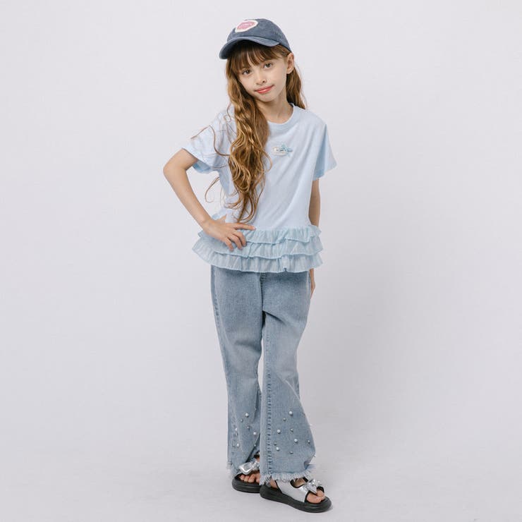 ワンポイントデザインシアーティアードフリルドッキングトップス | URBAN CHERRY | 詳細画像13 
