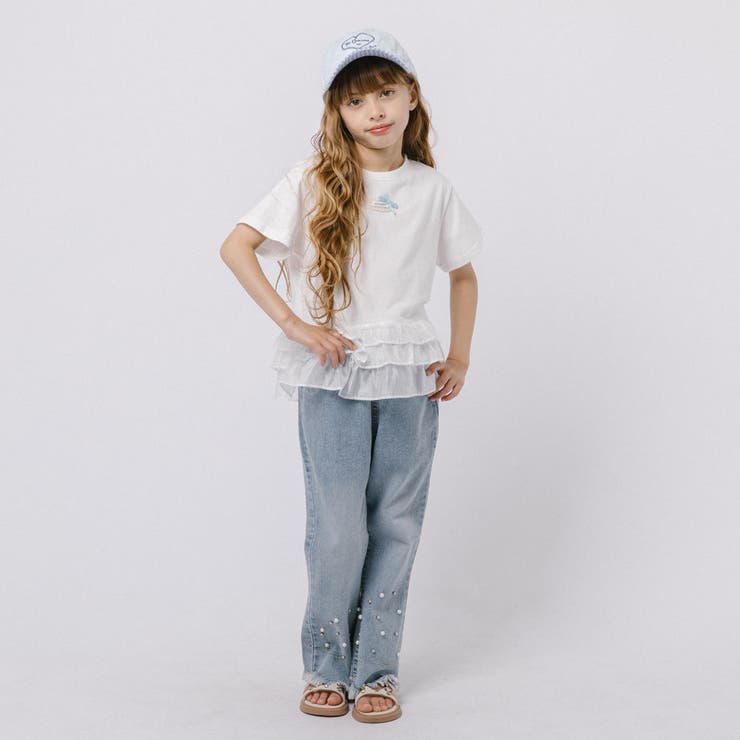 ワンポイントデザインシアーティアードフリルドッキングトップス | URBAN CHERRY | 詳細画像25 