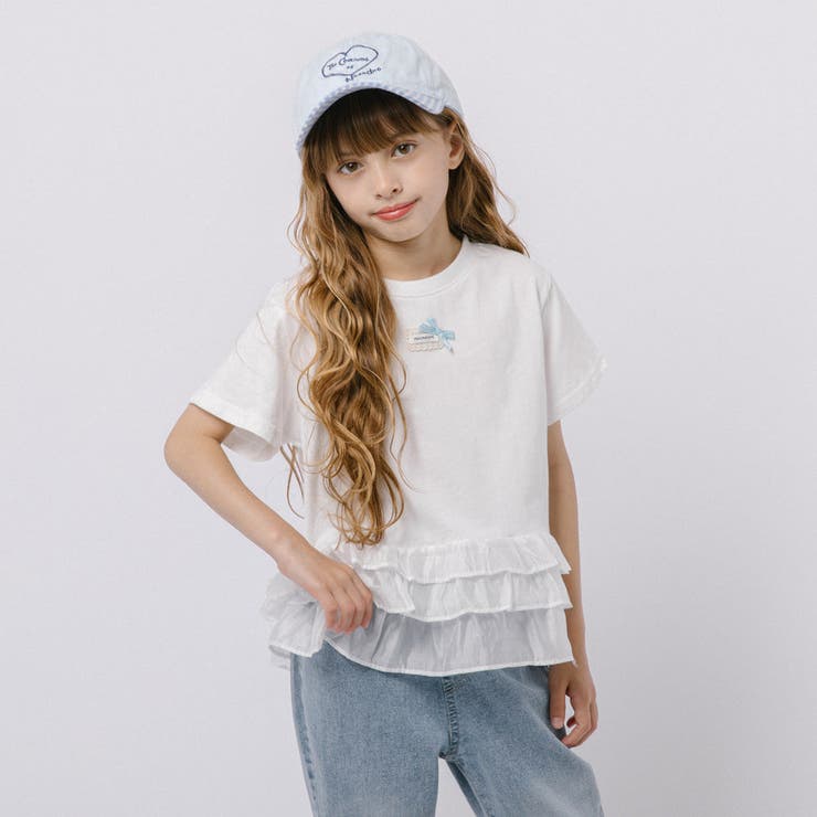 ワンポイントデザインシアーティアードフリルドッキングトップス | URBAN CHERRY | 詳細画像9 