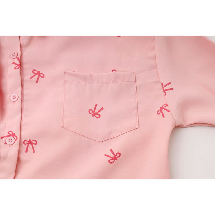 リボンプリントオーバーサイズシャツ | URBAN CHERRY | 詳細画像16 