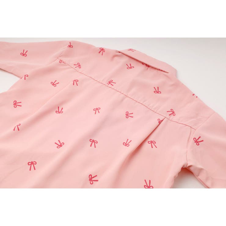 リボンプリントオーバーサイズシャツ | URBAN CHERRY | 詳細画像19 