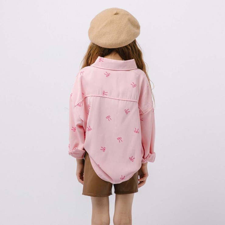リボンプリントオーバーサイズシャツ | URBAN CHERRY | 詳細画像6 