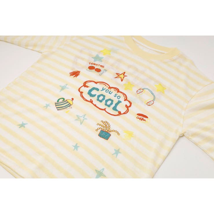 ポッププリントデザインボーダーシアーオーバーサイズトップス | URBAN CHERRY | 詳細画像19 
