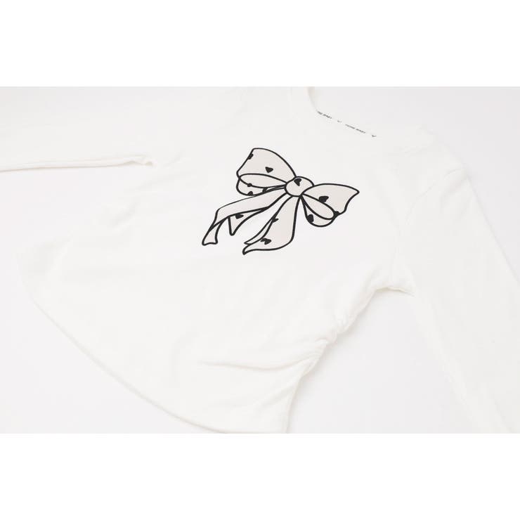 【2点セット】リボンプリントトップス＋フリルスカートドッキングパンツ | URBAN CHERRY | 詳細画像16 