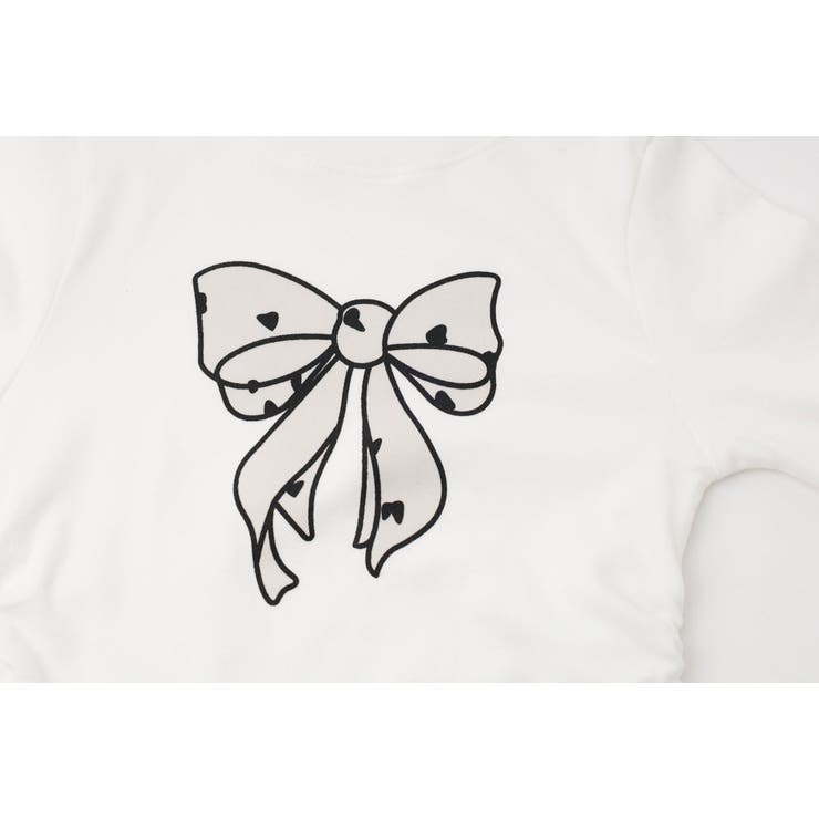 【2点セット】リボンプリントトップス＋フリルスカートドッキングパンツ | URBAN CHERRY | 詳細画像20 
