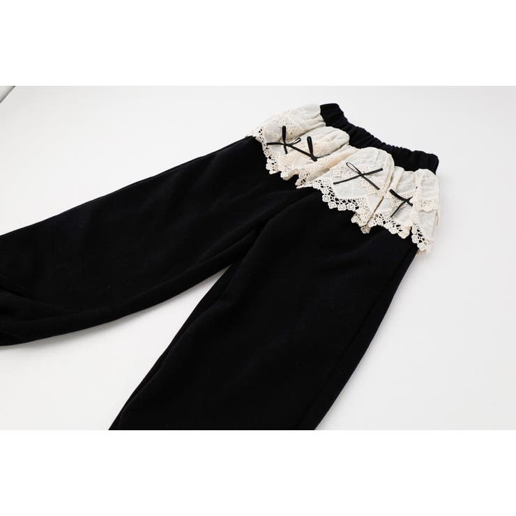 【2点セット】リボンプリントトップス＋フリルスカートドッキングパンツ | URBAN CHERRY | 詳細画像25 