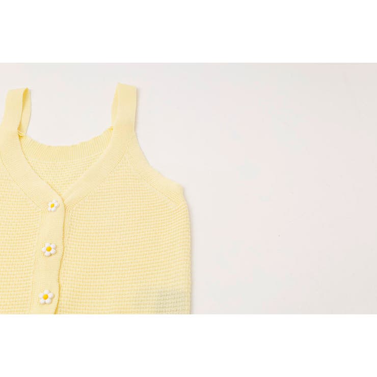 フラワーフロントボタンデザインサマーニットビスチェ | URBAN CHERRY | 詳細画像26 