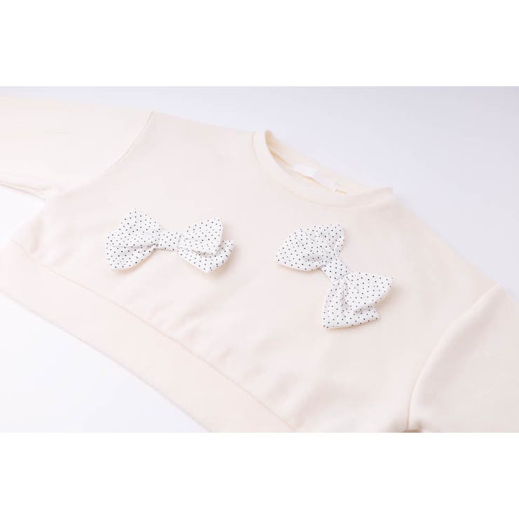【CHIPIE/シピ】ビッグポルカドットリボンデザインクロップドトレーナー | URBAN CHERRY | 詳細画像22 