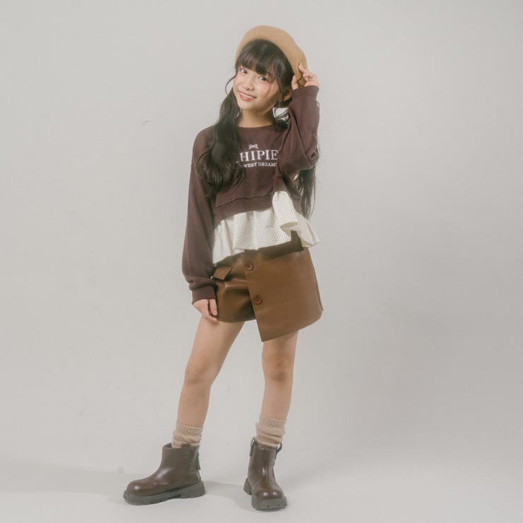 【CHIPIE/シピ】フロントロゴ刺繍ポルカドットバルーンペプラムトレーナー | URBAN CHERRY | 詳細画像17 