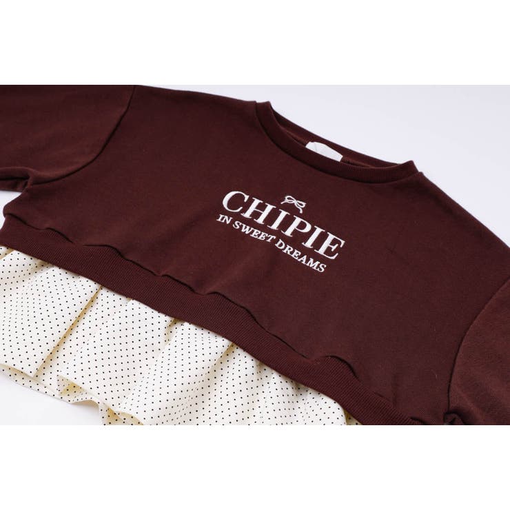 【CHIPIE/シピ】フロントロゴ刺繍ポルカドットバルーンペプラムトレーナー | URBAN CHERRY | 詳細画像24 
