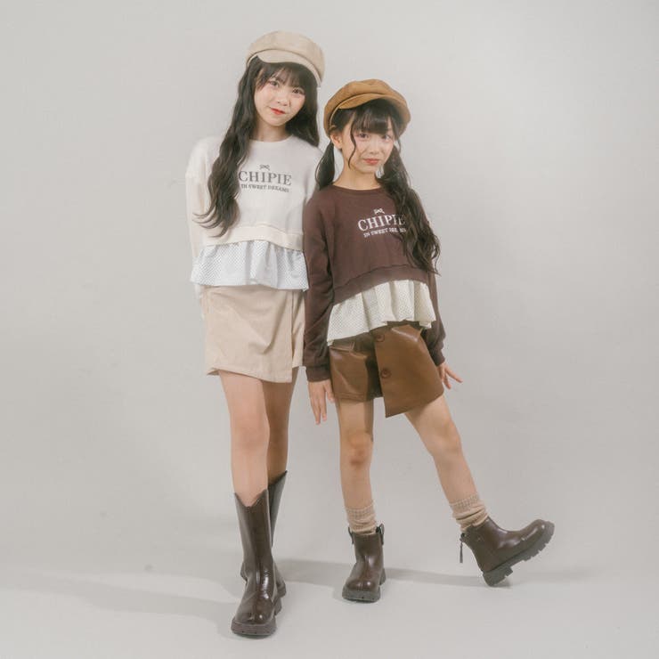 【CHIPIE/シピ】フロントロゴ刺繍ポルカドットバルーンペプラムトレーナー | URBAN CHERRY | 詳細画像43 