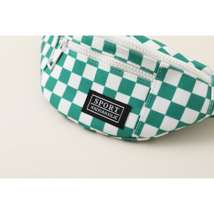 ブロックチェックスポーツボディバック[品番：VINK0000991]｜URBAN