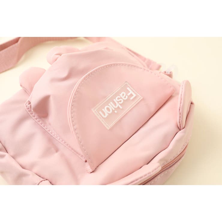 キーホルダー付き】クマ耳付きショルダーバッグ[品番