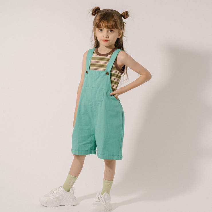 カラーサロペットショートパンツ[品番：VINK0002846]｜URBAN