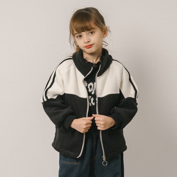 サイドライン配色デザインフリースジャケット | URBAN CHERRY | 詳細画像11 