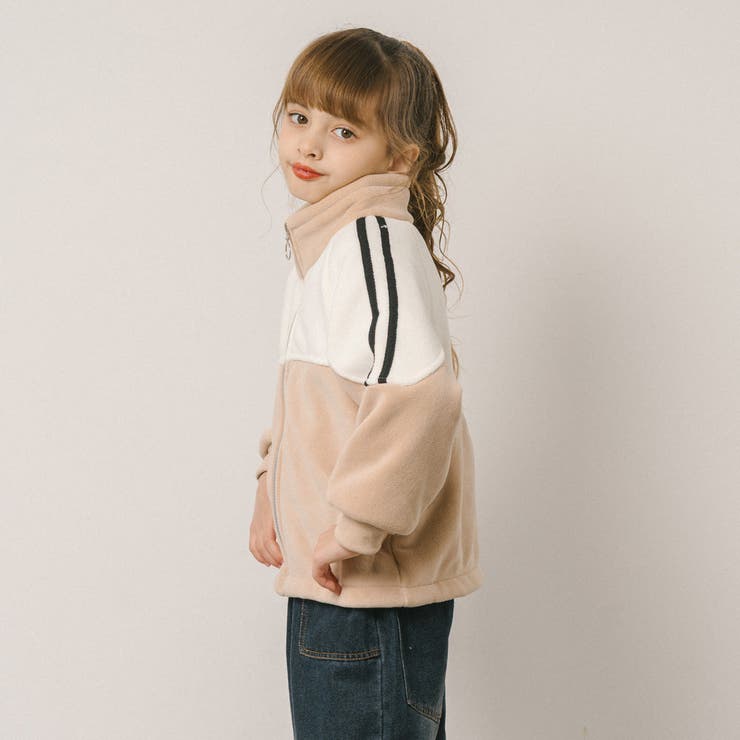 サイドライン配色デザインフリースジャケット | URBAN CHERRY | 詳細画像15 