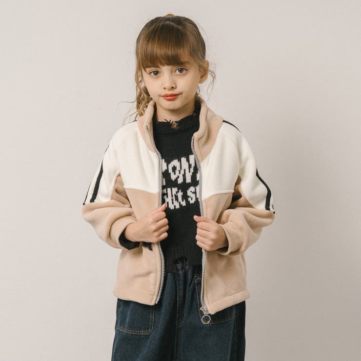 サイドライン配色デザインフリースジャケット | URBAN CHERRY | 詳細画像16 