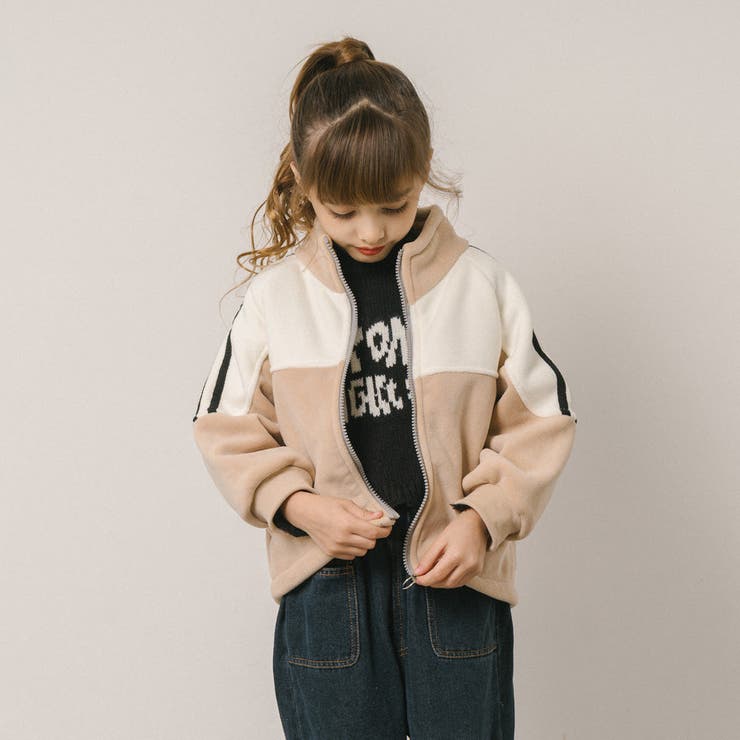 サイドライン配色デザインフリースジャケット | URBAN CHERRY | 詳細画像17 